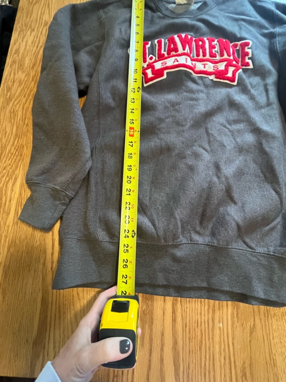 Vintage MV Sport Pro Weave St. Lawrenece Saints Sweatshirt University Size Small - Picture 3 of 9
